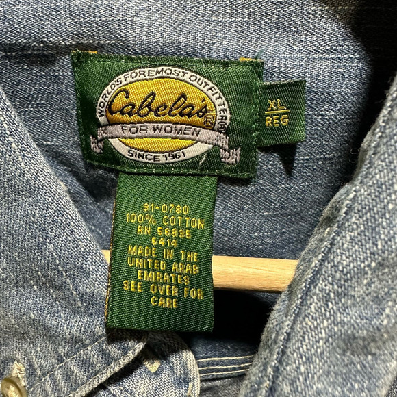 Cabela’s | Vintage Denim Jacket | Blue | Size: XL - Picture 9 of 9